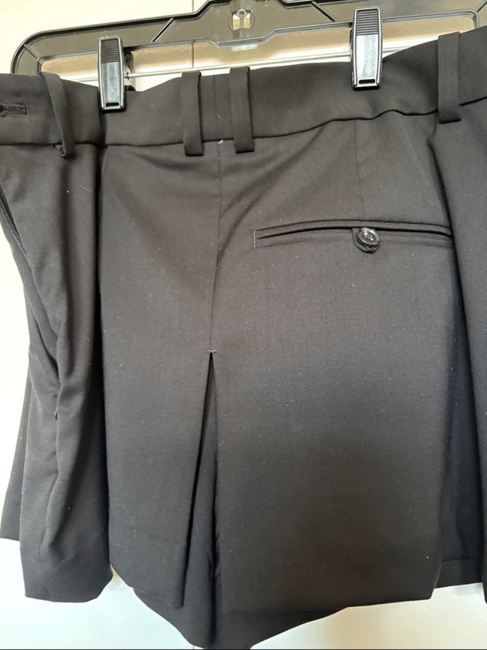 Classic Black Tailored Dress Shorts